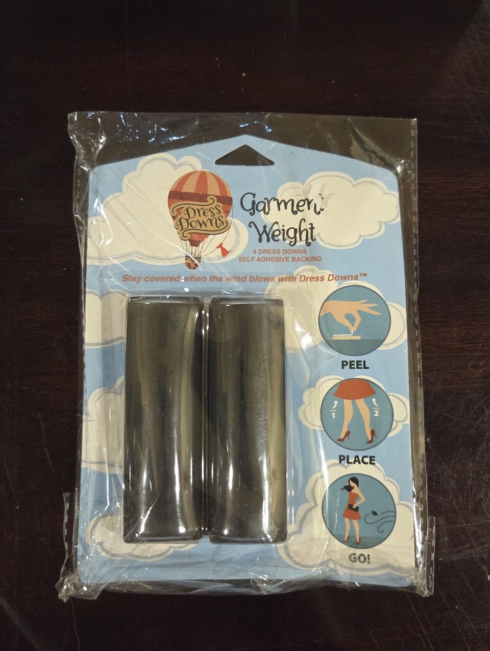 Dress Downs Garment Weight in Black - Set of 4